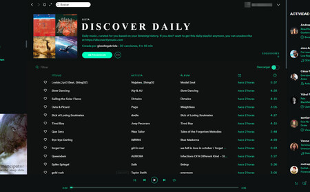 Discoverify es como el Descubrimiento semanal de Spotify pero con música nueva todos los días
