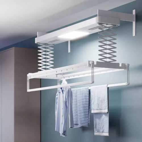 foxydry Pro, tendedero eléctrico de Pared, con Aire Caliente, 160 cm