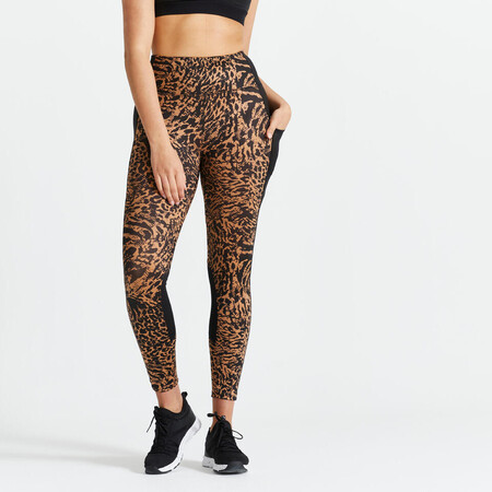 Leggings Mallas Fitness Largos Talle Alto 120 Mujer Animal Print