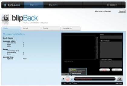 Blipback, widget para los videocomentarios