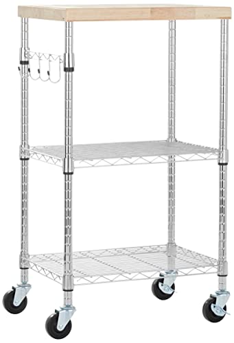 Amazon Basics 3 Niveles Carrito con Ruedas para microondas