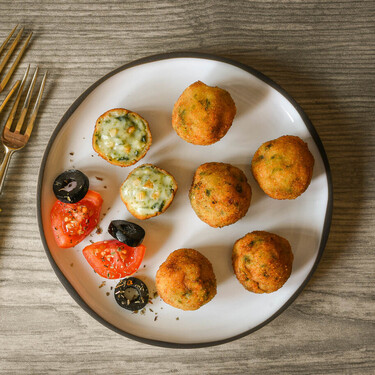 Croquetas (hiper) cremosas de espinacas, queso azul y nueces, receta para triunfar
