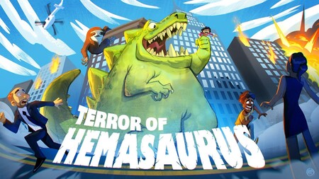 Así es Terror of Hemasaurus, un sucesor espiritual del clásico Rampage con unos monstruos de lo más bestias con un toque cómico