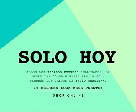 Stradivarius te ahorra los gastos de envío en tu pedido express, ¡solo hoy!