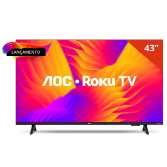 Smart Tv 43 Aoc Led Roku Full Hd Wi-fi 60hz Hdmi Usb 43s5155/78g
