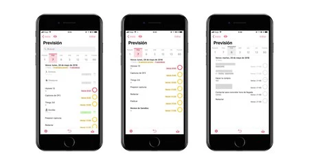 OmniFocus 3 では、カレンダー イベントがタスクと完全に統合され、時系列に混合されます。必要に応じて、イベントなしでタスクをプレビューすることもできます。