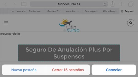 Cómo recuperar una pestaña cerrada en Safari para iOS (y cómo cerrar todas de golpe)