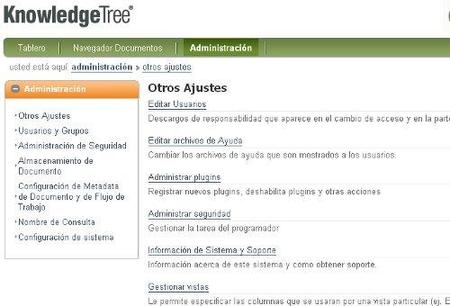 Administración Knowledge Tree