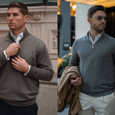 Lo que antes era un básico de toda la vida, ahora arrasa en redes: el jersey de cuarto de cremallera es el nuevo imprescindible de la temporada 