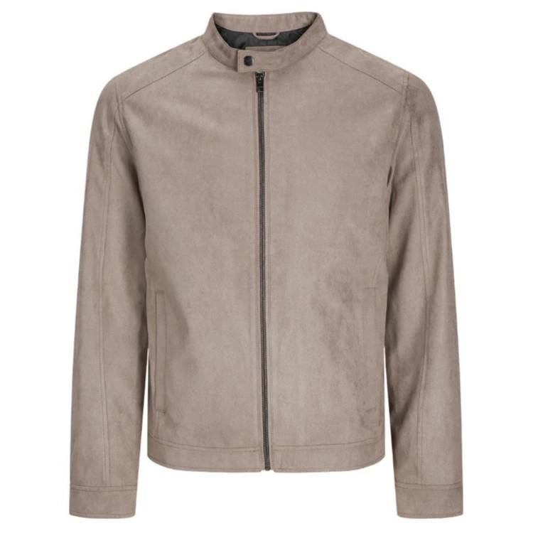 Jack & Jones Cazadora de piel sintética para hombre