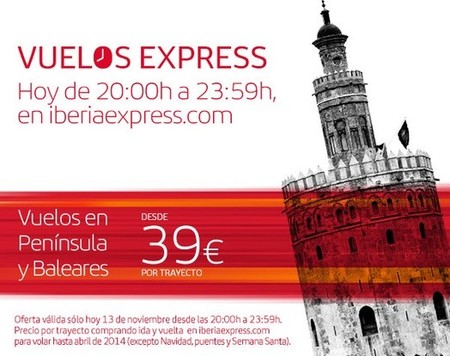 Iberia anuncia 'Vuelos Express' ¡comprando solo hoy!