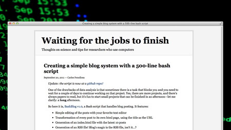 Bashblog, un simple script que te permite escribir y publicar blogs en modo texto desde la terminal de Linux