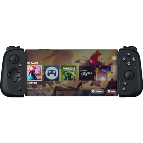 Razer Kishi V2 para Android - Mando de juegos para móviles (ajuste universal puente extensible, transmisión juegos de PC y consola, diseño ergonómico, impulsado por la aplicación Razer Nexus), negro