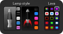 Nueva versión personalizable del widget LavaLamp