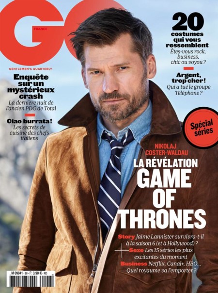 Juego de Tronos y Nikolaj Coster-Waldau en la portada de la edición francesa de GQ