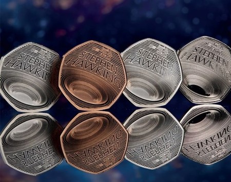 Reino Unido lanza una moneda de 50 peniques en honor a Stephen Hawking