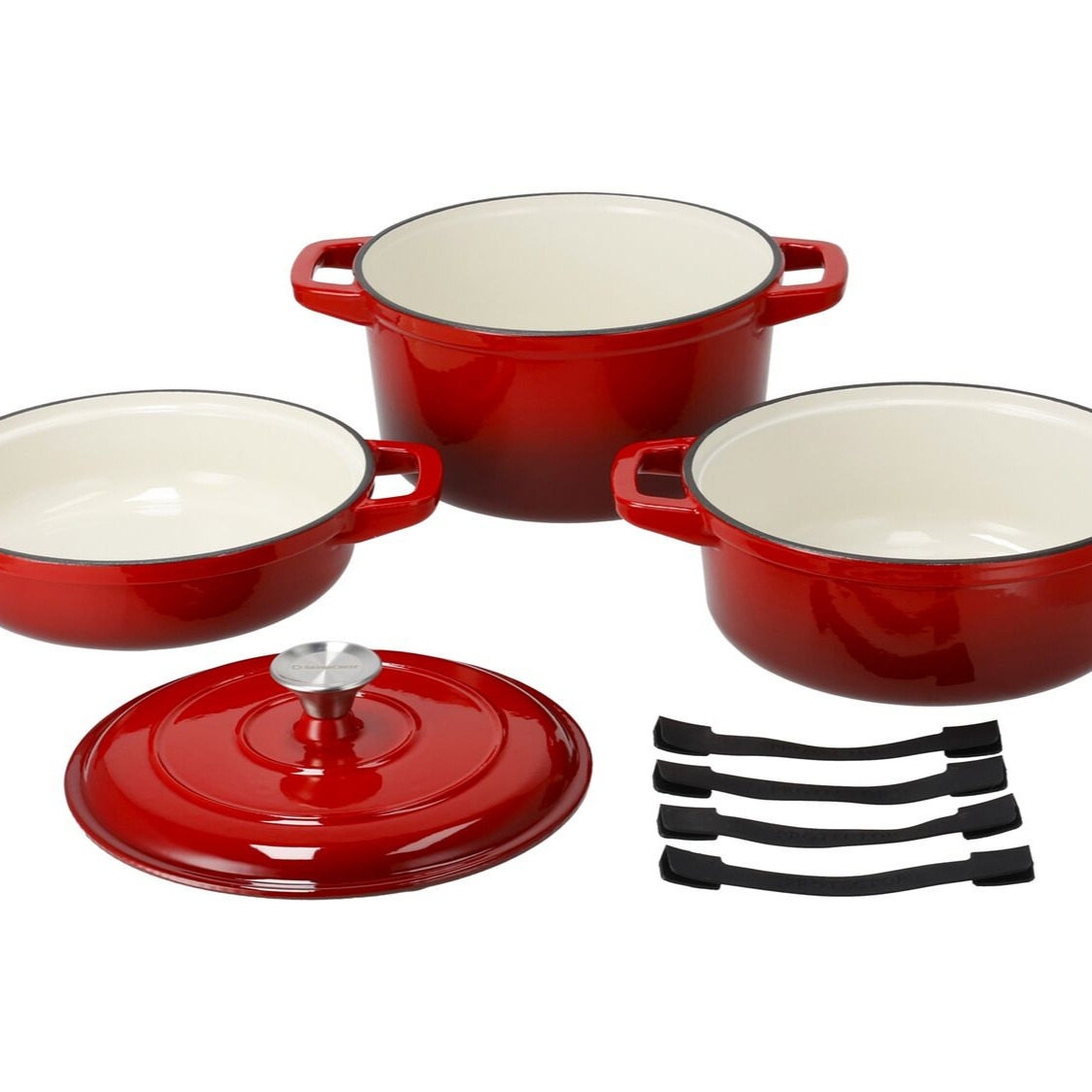 Set de cazuelas de hierro fundido