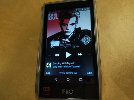 PowerAmp ejecutándose en el FiiO X5 III