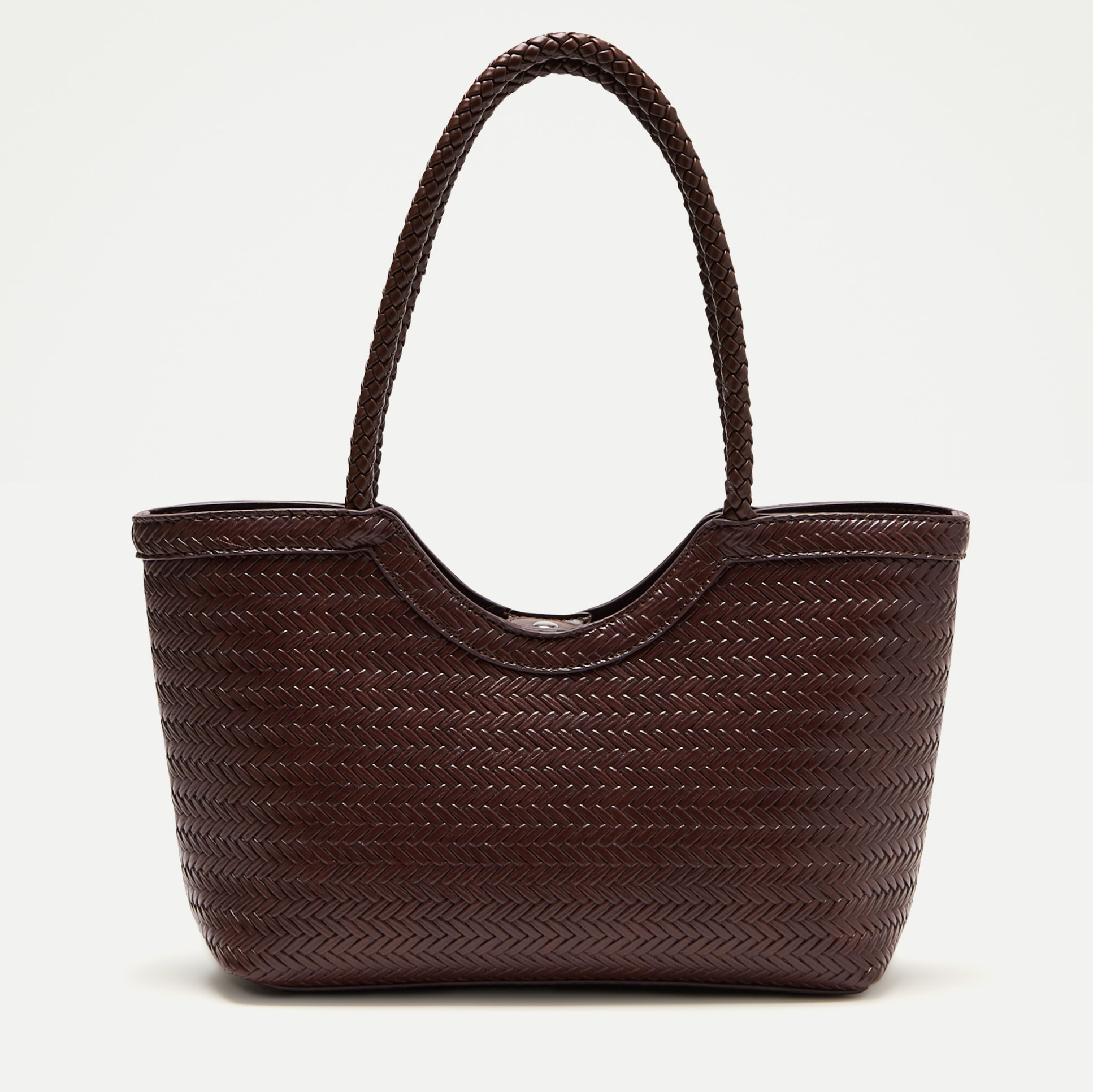 Bolso shopper de mujer liso - Easy Wear - Marrón