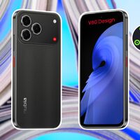 Celular Android con tres cámaras y "hasta 20 GB de RAM". Tiene diseño de un gama alta