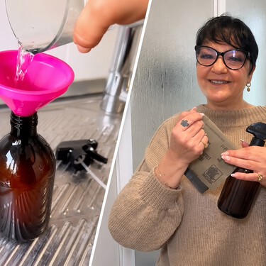 Yolanda Herrera, experta en limpieza: "Para limpiar el fregadero pulverizo esta mezcla de vinagre, agua y limón; elimina la suciedad y la cal y queda como nuevo"  
