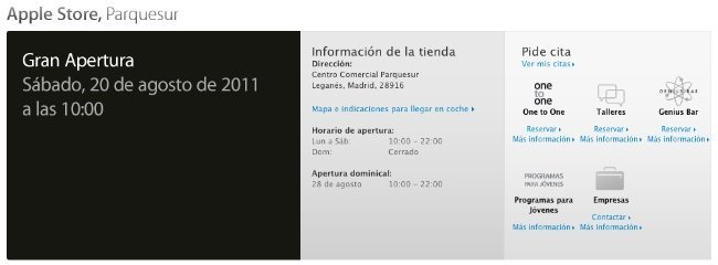 apple store parquesur madrid inauguración