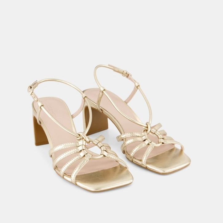 Tintoretto - Sandalias tipo esclava con tacón de mujer.