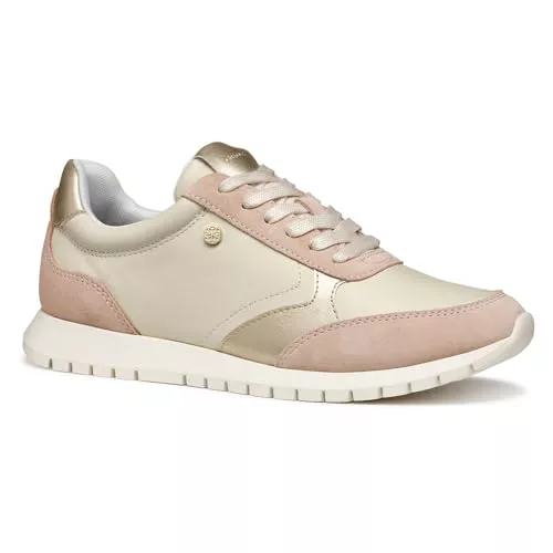 Geox D Sukie 2.0 C, Zapatillas Mujer, Papyrus/Nude, 39 EU