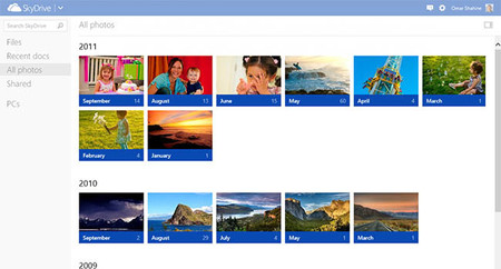 SkyDrive se actualiza para acercarse a la fotografía