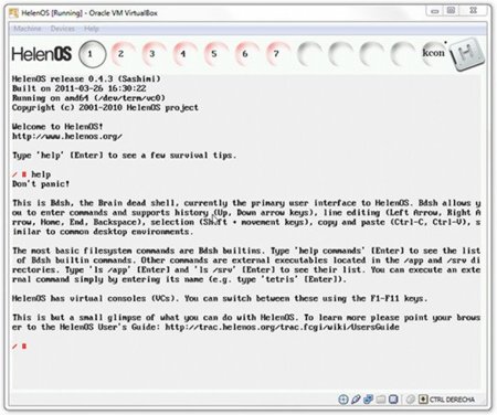 HelenOS actualizado a la versión 0.4.3 (Sashimi)