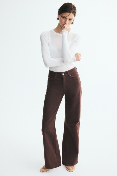 wide high waist jeans