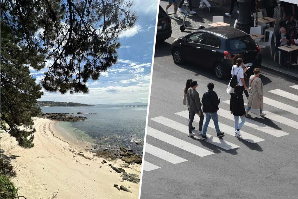 En Galicia han encontrado una forma propia de protestar contra la masificación turística: cruzar pasos de cebra sin parar 