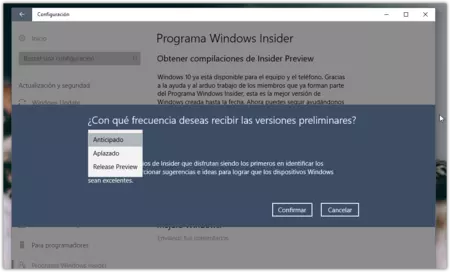 Frecuencia De Las Actualizaciones Insider