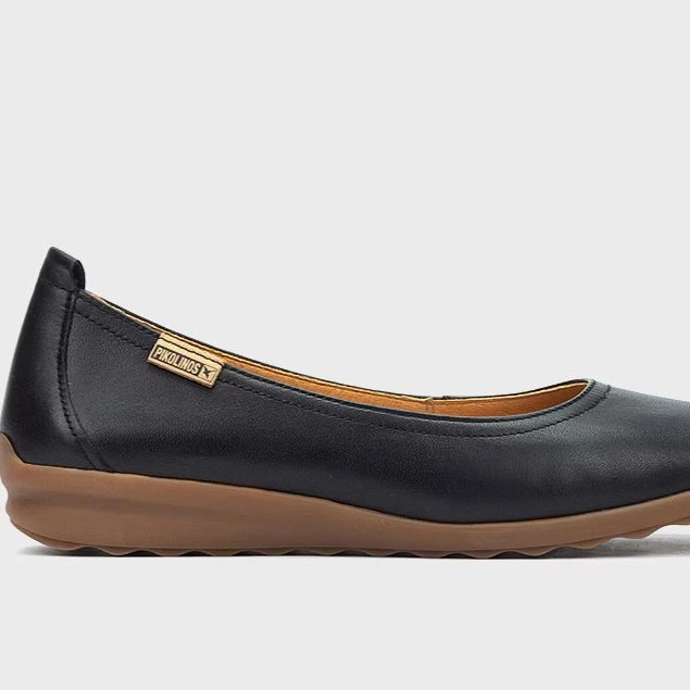 Bailarinas de mujer de piel con plantilla acolchada

