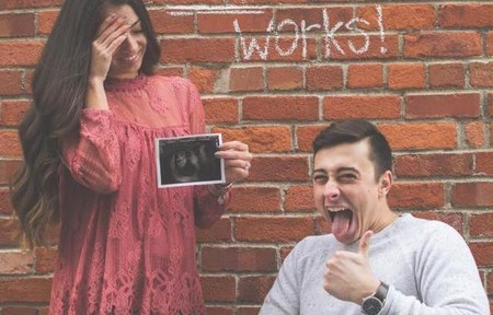 El divertido anuncio de embarazo que se ha hecho viral por su historia detrás de la foto