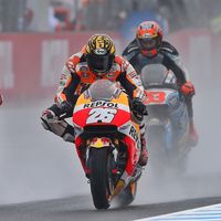 Dani Pedrosa y Álvaro Bautista culpan a Michelin de sus retiradas en el GP de Japón