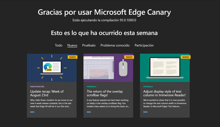 Cómo activar el nuevo diseño en la barra de desplazamiento en Edge al más puro estilo Windows 11