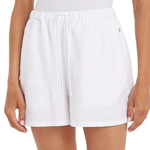 Tommy Hilfiger Pantalón de mujer de lino corto