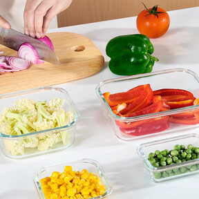 Un completo set de tuppers de cristal en oferta perfecto para organizar el menú de la semana, irnos de picnic o comer en la oficina 