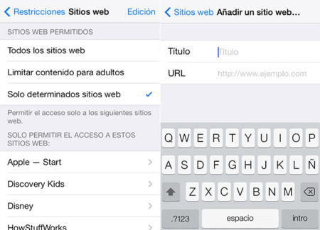Control Parental en iOS