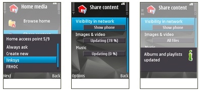 Nokia N95 8 GB como servidor DLNA