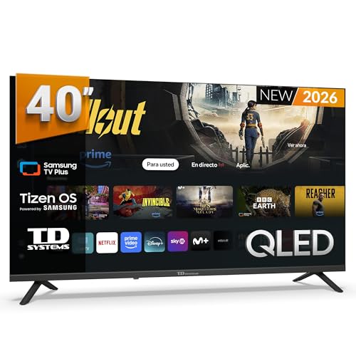 TD Systems - Smart TV 40 Pulgadas QLED Samsung TV Tizen OS 8.0