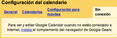 Google Calendar offline en breve