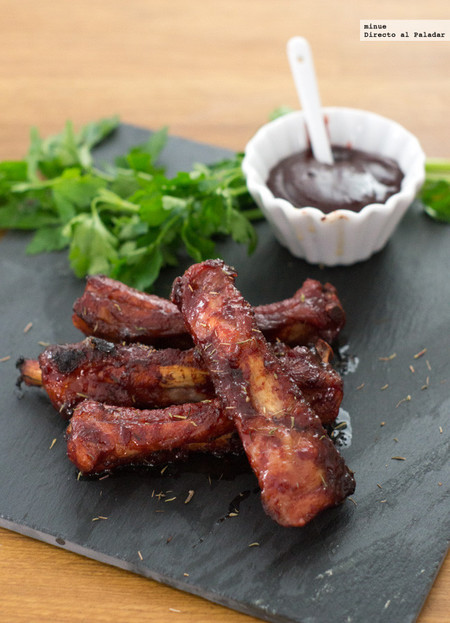 Costillas de cerdo glaseadas con salsa Hoisin. Receta