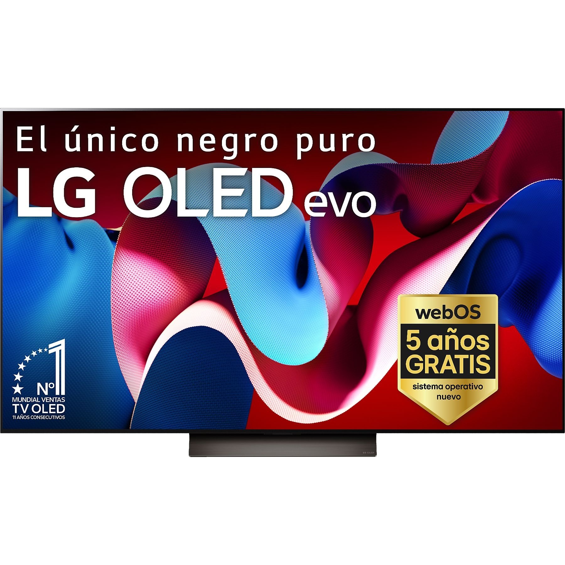 TV OLED 77" - LG OLED77C45LA, OLED 4K, Procesador Inteligente 4K α9 Gen7, Smart TV, DVB-T2 (H.265), Negro