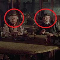 Pausa Regreso al Futuro 3 en el minuto 28 y 57 segundos, y verás a tres vaqueros que son auténticas leyendas del cine western 