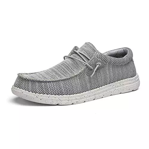 Bruno Marc Mocasines para Hombre Planos Mocasines sin Cordones Zapatos Clásicos Casual de Confort Suave Gris BLS211 Talla 42EU/9US