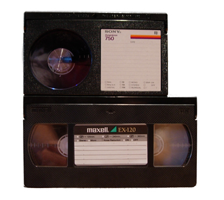 Cintas de vídeo Beta y VHS