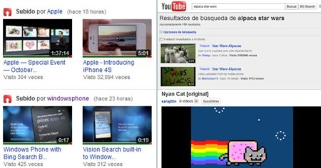Mira la puntuación de los vídeos y haz búsquedas en YouTube sin abandonar el vídeo actual