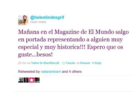 Claro, claro, Helen Lindes, tú lo que quieres es ser la más sexy